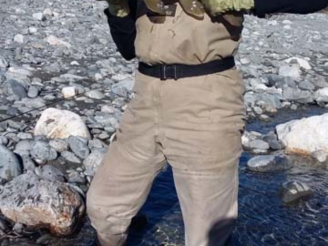 Fly fishing for Brown Trout in the Reefton area of the South Island, New Zealand with fishing guide Bryan Wilson