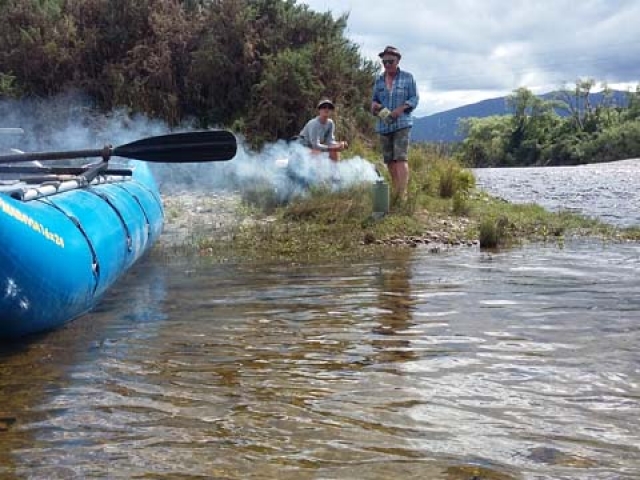 Fly fishing for Brown Trout in the Reefton area of the South Island, New Zealand with fishing guide Bryan Wilson