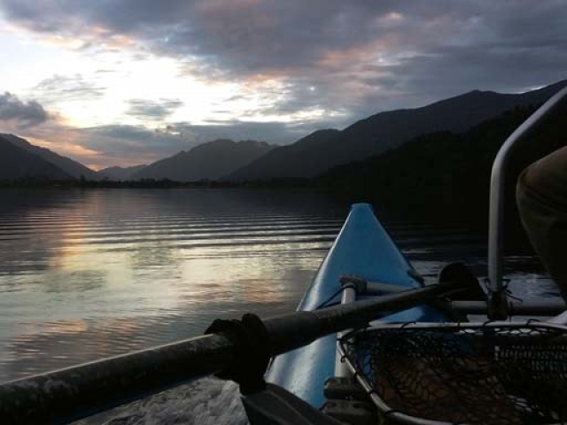 Fly fishing for Brown Trout in the Reefton area of the South Island, New Zealand with fishing guide Bryan Wilson