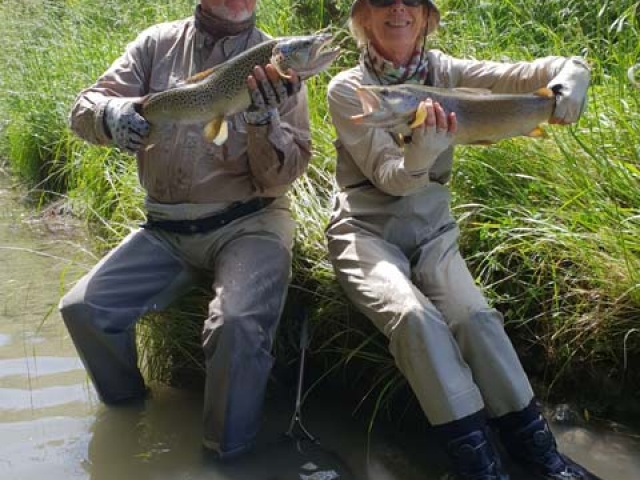 South Island New Zealand Brown trout with Bryan Wilson Reefton fishing guide