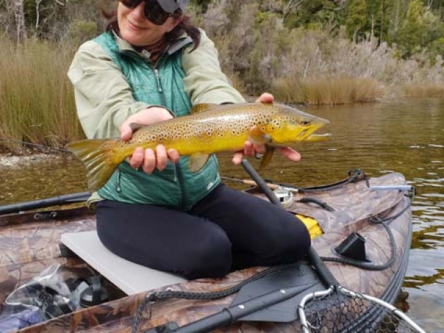 South Island New Zealand Brown trout with Bryan Wilson Reefton fishing guide