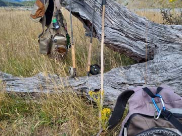 Fly fishing for Brown Trout in the Reefton area of the South Island, New Zealand with fishing guide Bryan Wilson