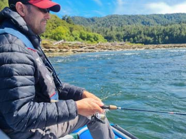 Fly fishing for Brown Trout in the Reefton area of the South Island, New Zealand with fishing guide Bryan Wilson