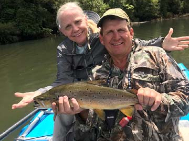 Fly fishing for Brown Trout in the Reefton area of the South Island, New Zealand with fishing guide Bryan Wilson