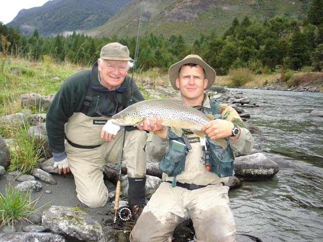 South Island New Zealand Brown trout with Bryan Wilson Reefton fishing guide