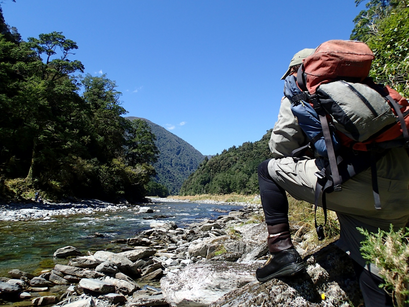 Fly fishing for Brown Trout in the Reefton area of the South Island, New Zealand with fishing guide Bryan Wilson